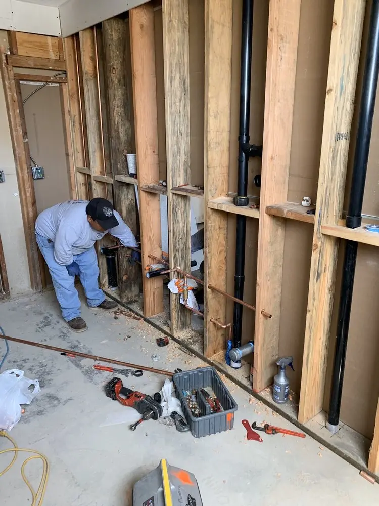 Commercial rough-in plumbing for Gas Line Repair in Eastbluff
